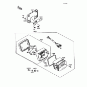 Схема вузла: Taillight(s) для Kawasaki VN1500 Vulcan 1500L