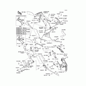 Схема вузла: Cowling lowers(1/2) для Kawasaki ZX1000 Ninja ZX-10R