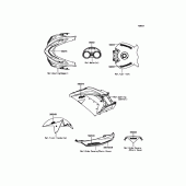 Схема вузла: Decals(Black) для Kawasaki ZX1400 Ninja ZX-14R ABS