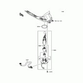 Схема узла: Топливный насос для Kawasaki ER650 Z650 ABS