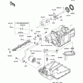 Схема узла: Масляный насос для Kawasaki ZX1400 ZZR1400 ABS