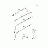 Схема узла: Тросики для Kawasaki KLX300R