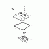 Схема вузла: Клапанна кришка Kawasaki KX450 KX450F