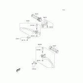 Схема вузла: Handle lever для Kawasaki KLV1000