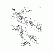 Схема вузла: Taillight(s) для Kawasaki KL650 KLR650