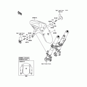 Схема узла: Переднее крыло для Kawasaki KLZ1000 Versys 1000