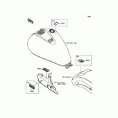 Схема вузла: Інформаційні наклейки для Kawasaki VN900 Vulcan 900 Classic