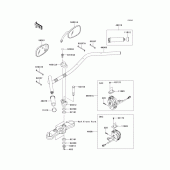 Схема узла: Руль & Пульт управления рулевой для Kawasaki VN1700 Vulcan 1700 Classic