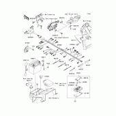 Схема узла: Электрооборудование для Kawasaki ZR750 ZR-7S