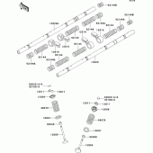 Схема вузла: Клапан для Kawasaki ZR1100 ZRX1100-II