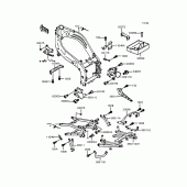 Схема вузла: Battery case для Kawasaki ZX400 ZXR400