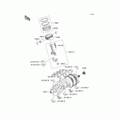 Схема вузла: Crankshaft/piston для Kawasaki ZX1400 Ninja ZX-14