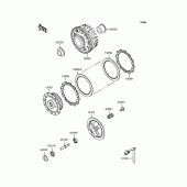 Схема вузла: Зчеплення для Kawasaki ZR250 Balius-II