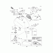 Схема вузла: Fuel tank(1/7) для Kawasaki VN1500 Vulcan 1500 Classic FI