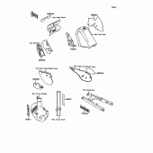 Схема вузла: Decals(ebony)(kmx125-a6/a7) для Kawasaki KMX125