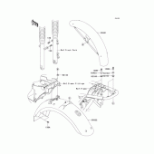 Схема вузла: Крило для Kawasaki EJ650 W650