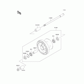 Схема узла: Front wheel для Kawasaki VN1500 Vulcan 1500 Classic FI