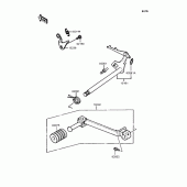 Схема узла: Переключатель передач для Kawasaki KMX80 KSR-II