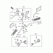 Схема вузла: Кермо для Kawasaki ZR400 Xanthus