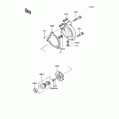 Схема узла: Водяной насос для Kawasaki KL250 KLR250