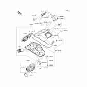 Схема вузла: Повітряний фільтр Kawasaki KLE650 Versys 650