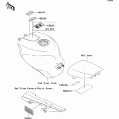 Схема вузла: Інформаційні наклейки для Kawasaki ZX636 Ninja ZX-6R