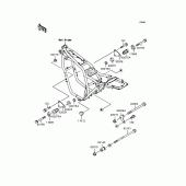 Схема вузла: Кріплення двигуна для Kawasaki ZR400 ZRX-II