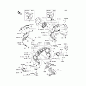 Схема узла: Cowling(1/2) для Kawasaki VN1700 VN1700 Voyager ABS