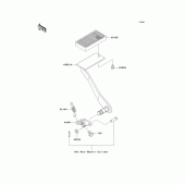 Схема узла: Brake pedal/torque link для Kawasaki VN1500 Vulcan 1500 Classic FI