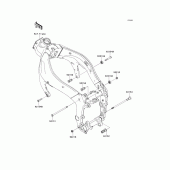 Схема вузла: Кріплення двигуна для Kawasaki ZX636 Ninja ZX-6R