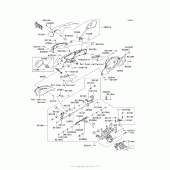 Схема вузла: Cowling (Upper) для Kawasaki ZX1000 Ninja 1000