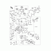 Схема вузла: Front bevel gear(1/3) для Kawasaki VN1500 Vulcan 1500 Drifter