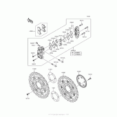 Схема вузла: Переднє гальмо для Kawasaki ZX1400 Ninja ZX-14R ABS