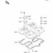 Схема вузла: Клапанна кришка для Kawasaki ER500 ER-5