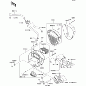Схема узла: Воздушный фильтр для Kawasaki VN2000 VN2000 Classic