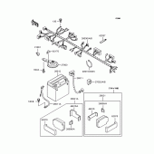 Схема вузла: Електроустаткування для Kawasaki ZR250 Balius