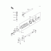 Схема вузла: Gear change drum/shift fork(s) для Kawasaki EX250 Ninja 250