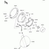 Схема вузла: Headlight(s) для Kawasaki VN1500 VN1500 Classic Tourer Fi