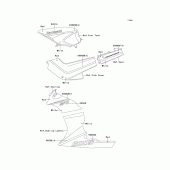 Схема вузла: Decal(red/white) для Kawasaki EX500 GPZ500