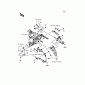 Схема вузла: Кофри(Side Bag Bracket) для Kawasaki VN1700 Vulcan 1700 Vaquero ABS