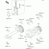 Схема вузла: Колінчастий вал для Kawasaki ER500 ER-5