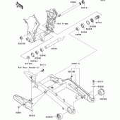 Схема узла: Задний рычаг (Маятник) для Kawasaki ZX1000 Ninja 1000 ABS