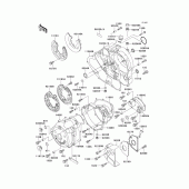 Схема вузла: Engine cover(s)(1/2) для Kawasaki KLX650 KLX650 Motard