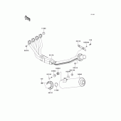 Схема узла: Выхлопная система (s) для Kawasaki ZX1200 Ninja ZX-12R