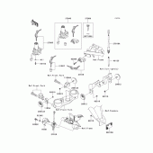Схема узла: Замок зажигания для Kawasaki KLX250 KLX250S