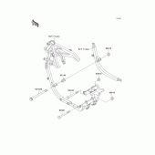 Схема вузла: Кріплення для Kawasaki EX500 GPZ500S
