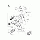 Схема узла: Воздушный фильтр для Kawasaki EX650 Ninja 650