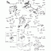 Схема узла: Электрооборудование для Kawasaki ZX600 Ninja ZX-6R