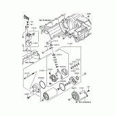 Схема узла: Стартер электрический & Привод стартера для Kawasaki ZR1200 ZRX1200S
