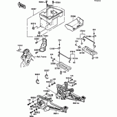 Схема узла: Батарейный отсек для Kawasaki ZX900 GPZ900R